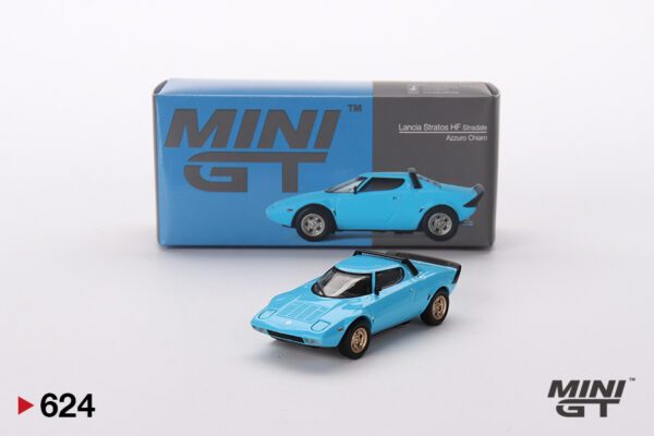 624 Mini GT 1/64 Lancia Stratos HF Stradale Azzuro Chiaro MGT00624