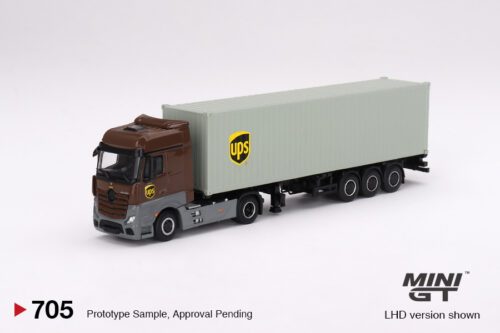 705 Mini GT 1/64 Mercedes-Benz Actros w/ 40 Ft Container