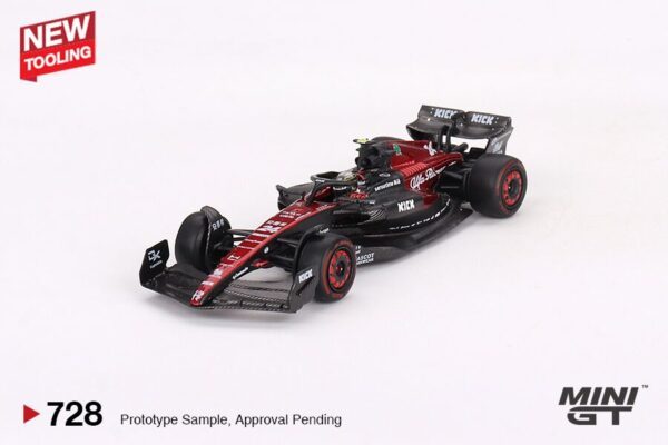 728.1 Mini GT Alfa Romeo C43 #24 Zhou Guanyu 2023 F1 2023 Australian GP