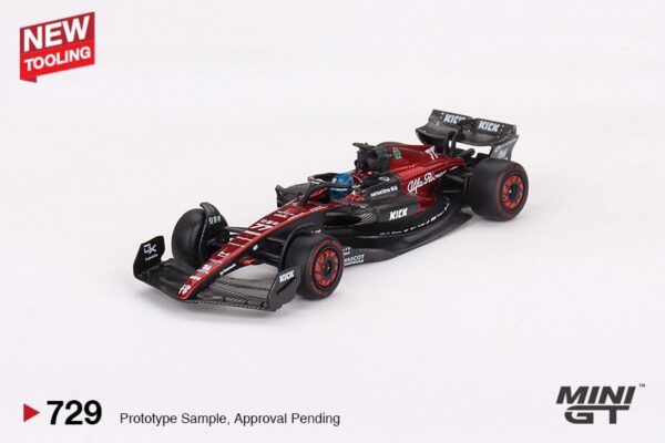 729.1 Mini GT Alfa Romeo C43 #77 Valtteri Bottas 2023 F1 2023 Australian GP