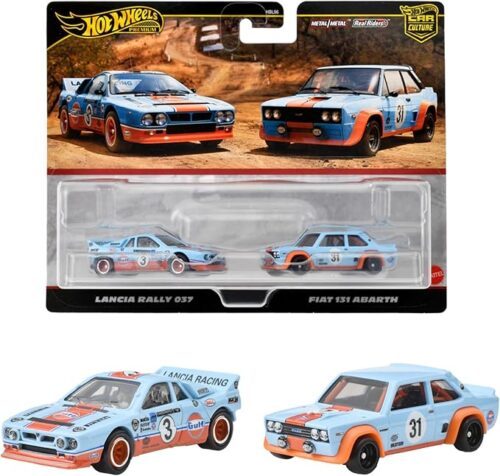 abarthtt Hot Wheels Premium 2 Pack Lancia Rally 037 / Fiat 131 Abarth