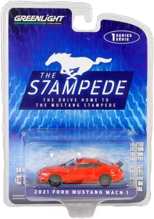Greenlight - #13340-E - 2021 Ford Mustang Mach 1 - The Stampede Series 1 - 1/64
