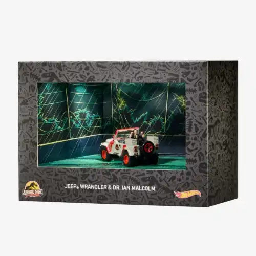 Hot Wheels Collectors Hot Wheels Jurassic Park Jeep Wrangler & Dr. Ian Malcolm