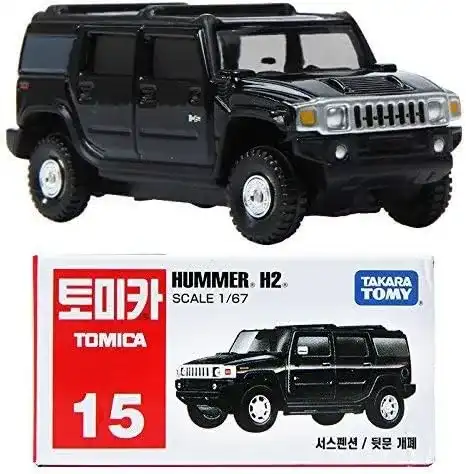 tmc15.1 Takara Tomy 2004 Hummer H2 Black #015-7 Scale 1/67